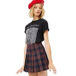 Y2K Forever 21 Pleated Tartan Plaid Mini Schoolgirl Skirt Size M Preppy Mallgoth